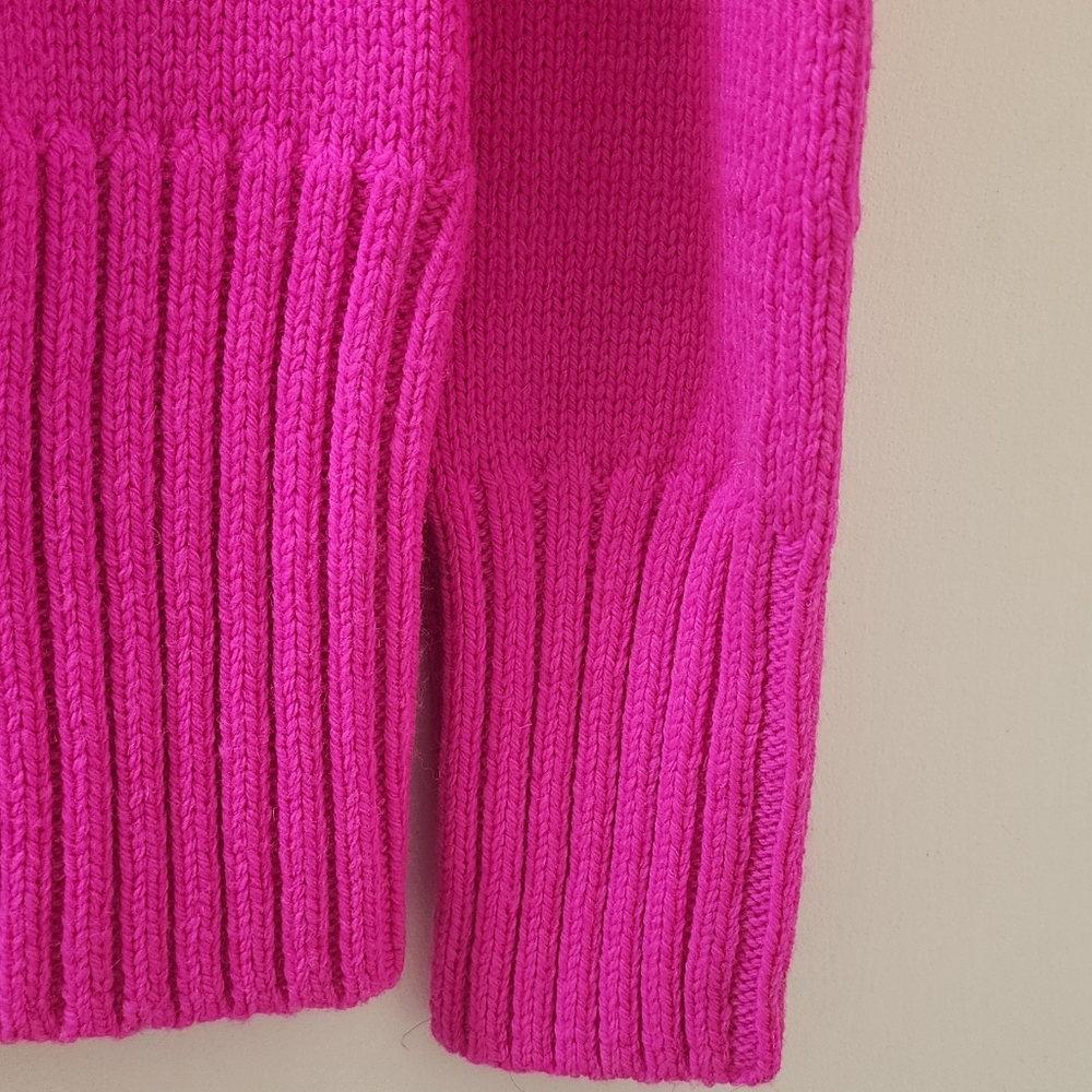 Victoria Beckham Pink Turtleneck Sweater, Size Extra Small, Wool. - Picture 3 of 13